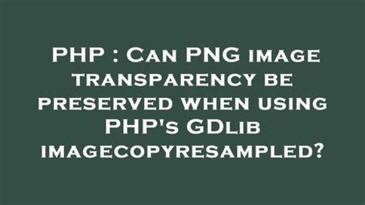 PHP Save Image After imagecopyresampled