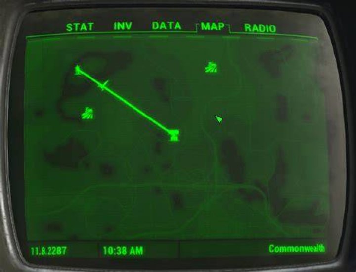 pip boy map showing supply lines