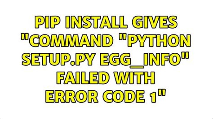 pip install gives 