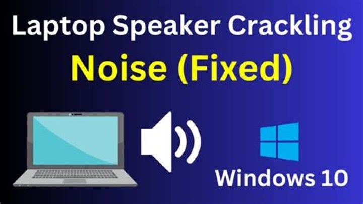 Popping noise from laptop speakers