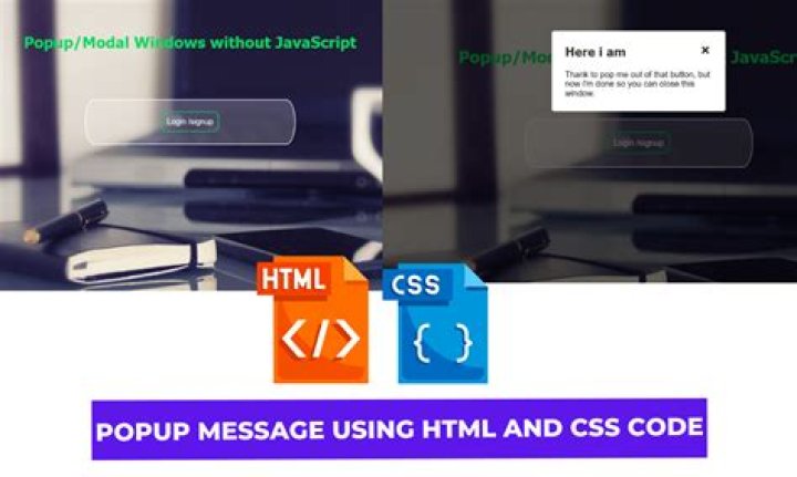 popup message