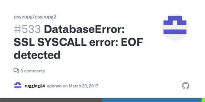 Postgres SSL SYSCALL error: EOF detected with python and psycopg