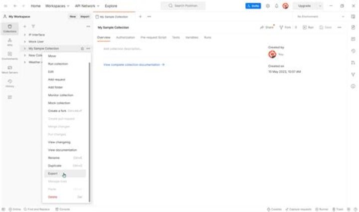 postman dropdown