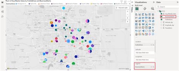 Power BI reduce bubble size on maps