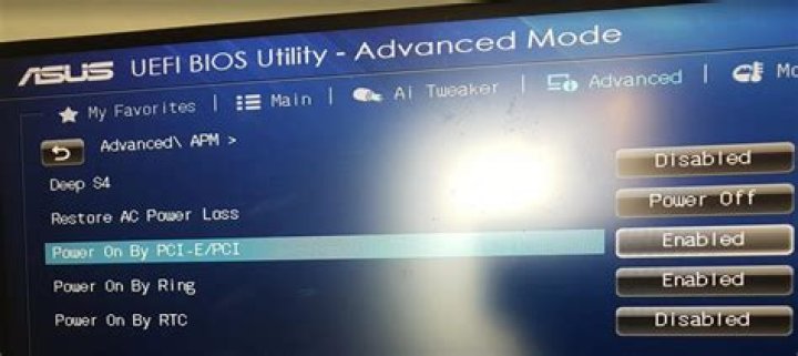 Power on by PCI enabled, but no wake on LAN