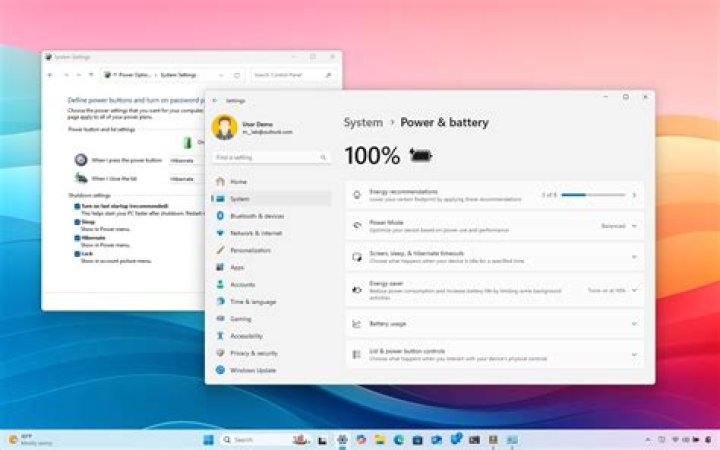Power settings