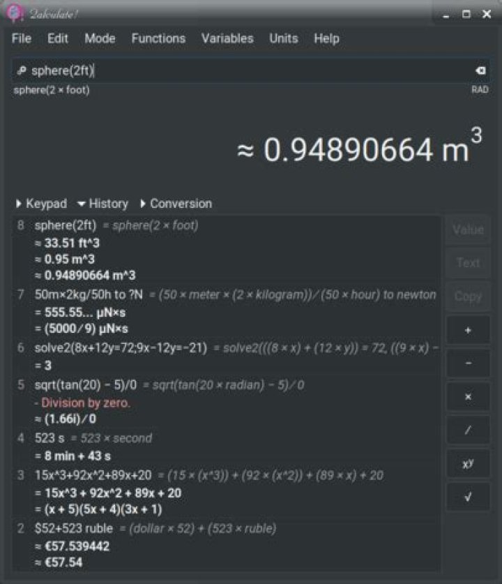 Powerful GUI Calculator for Linux?