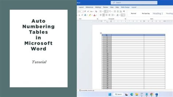 PowerPoint auto numbering word