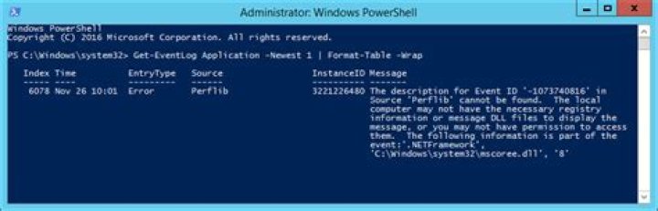 Powershell get-eventlog message column is too short