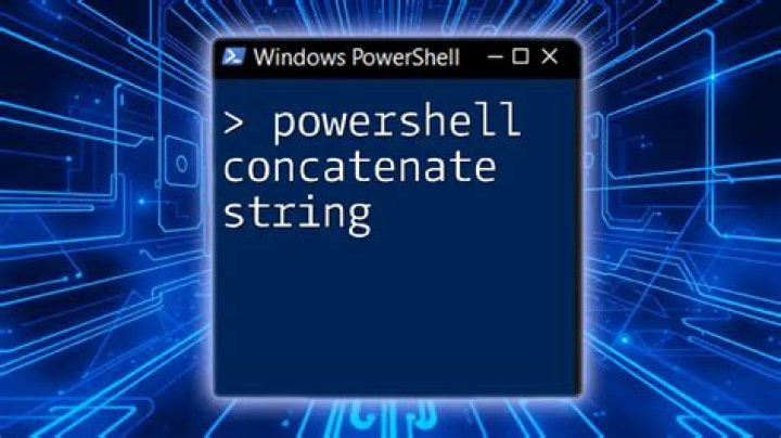 Powershell string concatenation of expressions