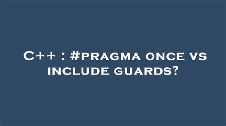 #pragma once vs include guards? [duplicate]