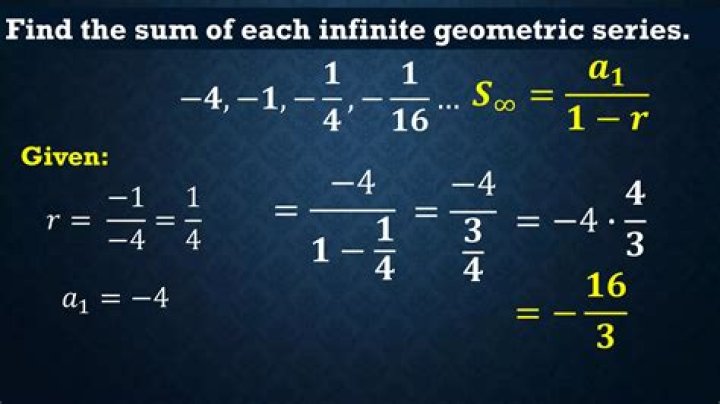 Pre-Calc: Sum of Infinite Geometric Series Question