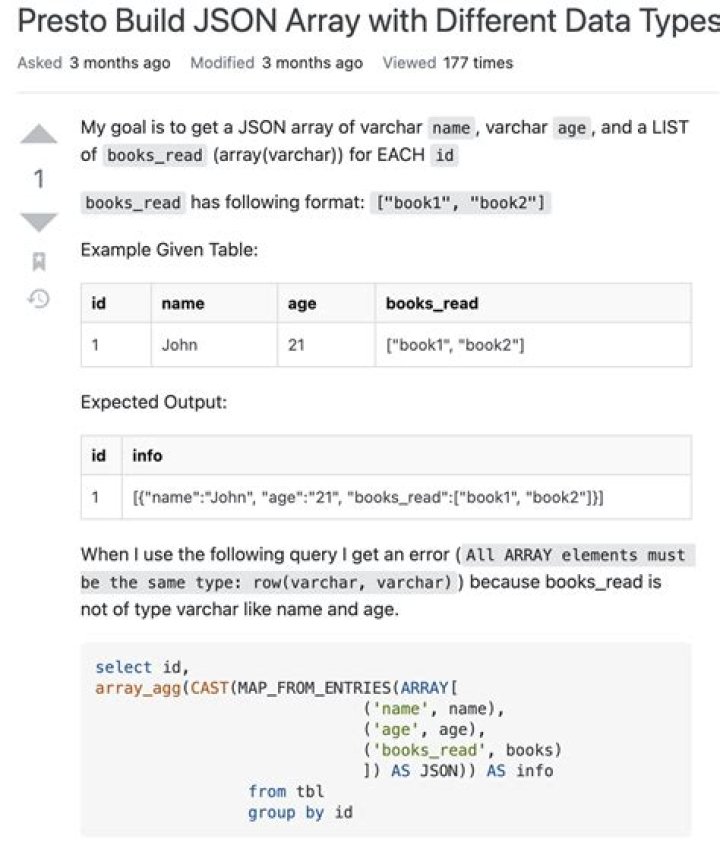 Presto array contains an element that likes some pattern