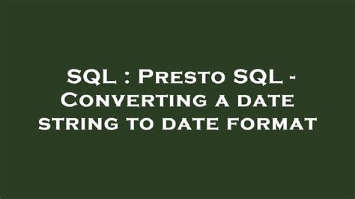 Presto SQL - Converting a date string to date format