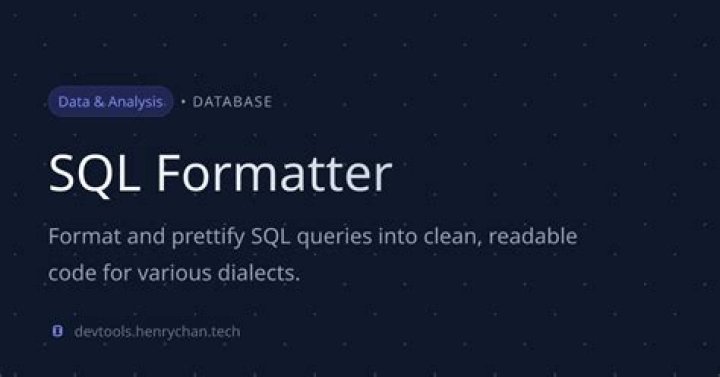 Prettify sql output sublime