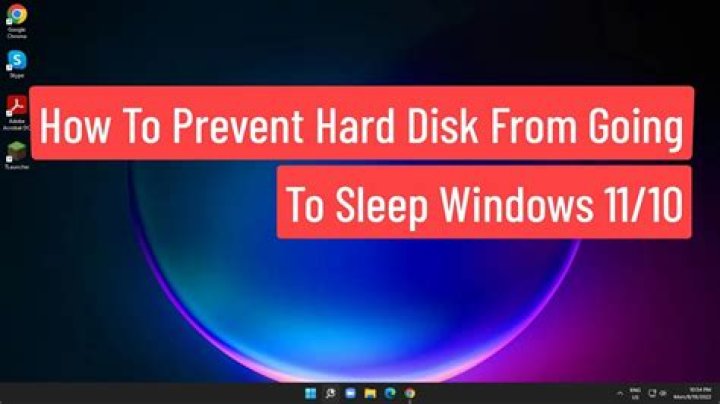 Prevent external hard drive from sleeping Windows 10