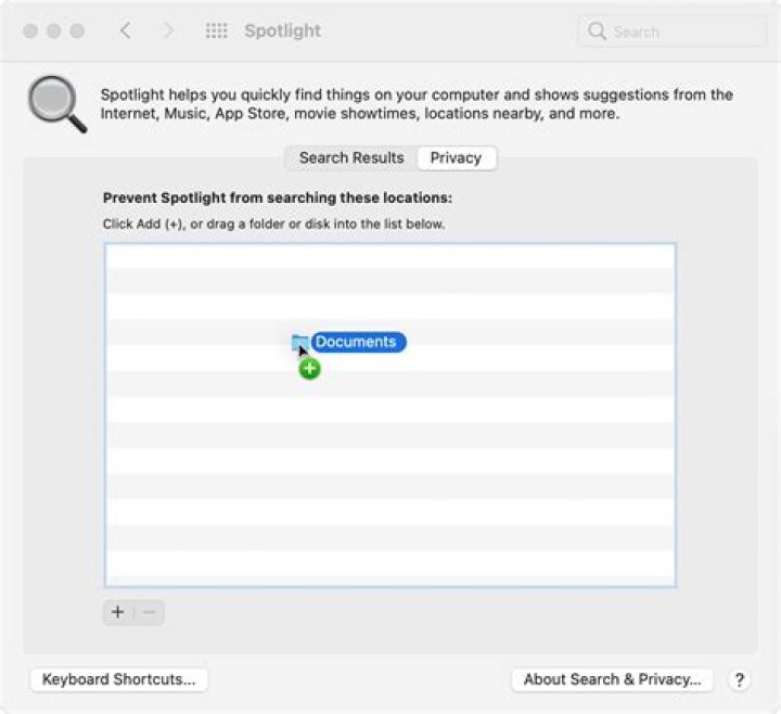 Prevent Spotlight from searching these locations