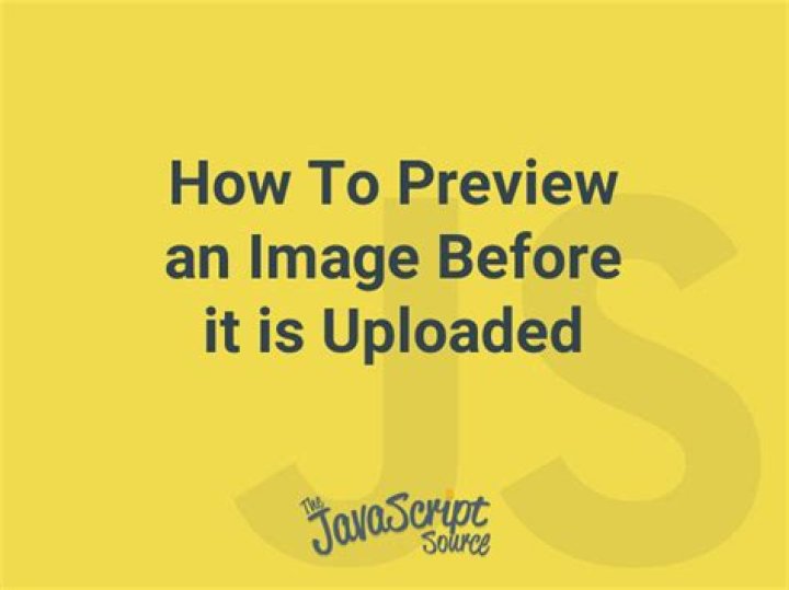 Preview an image before it is uploaded