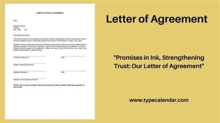 Preview of the agreement