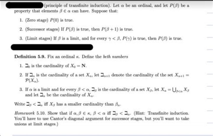 Principle of Transfinite Induction