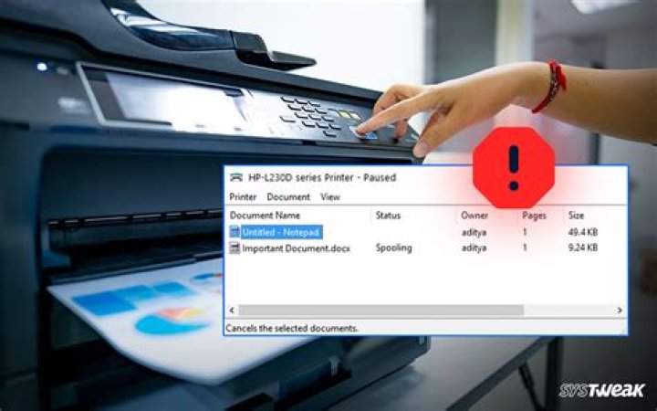 Print job leaves queue but document isn't printed