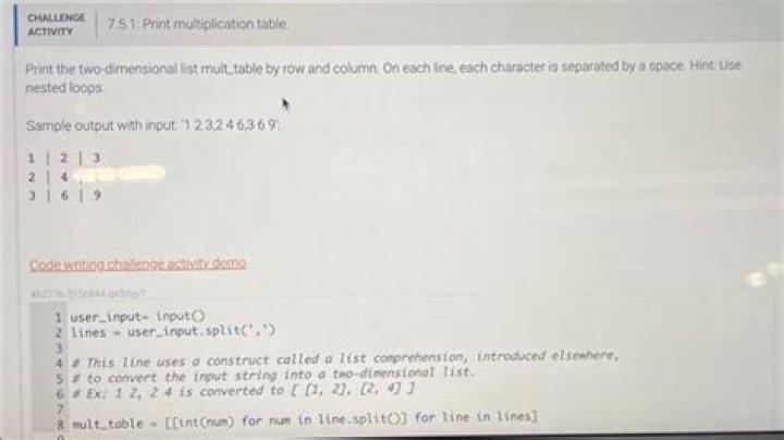 Printing 2 dimension list by row and column