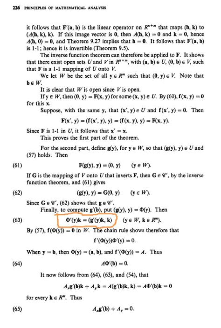 Problem 19 chapter 9 from PMA Rudin