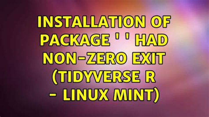 Problem installing tidyverse: with a Warning in install.packages:installation of package ‘tidyverse’ had non-zero exit status