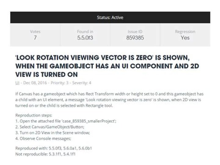 Problem with 'Look rotation viewing vector is zero'