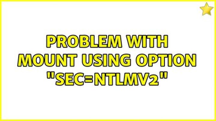 Problem with mount using option 