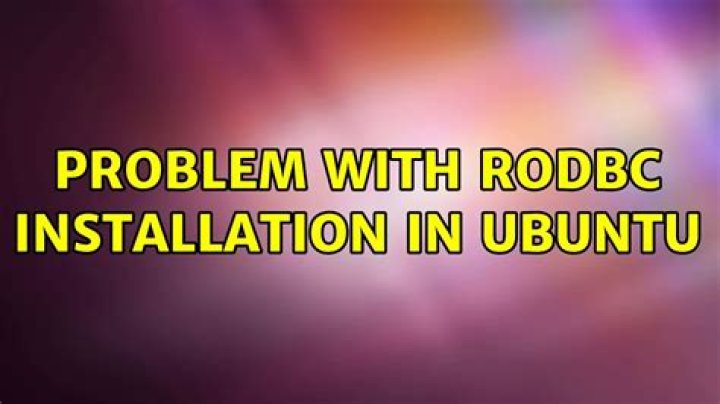 Problem with RODBC installation in Ubuntu with R 3.5.1