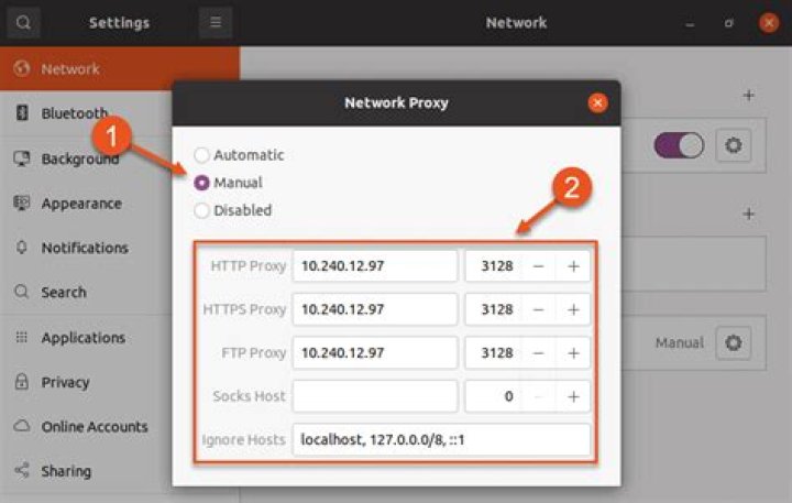 Problems in the configuration proxy on Ubuntu 20.04