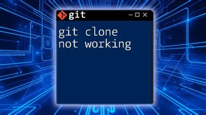 Problems with git clone