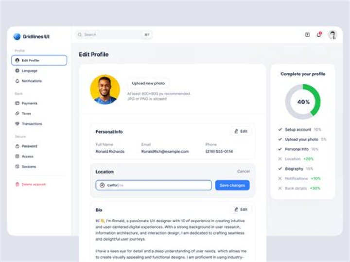 Profile Editor Steps