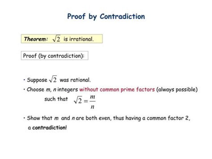 Proof by contradiction in Discrete Mathematics