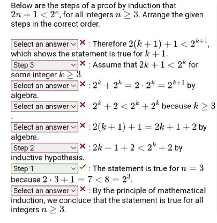 Proof by induction that $3^n \geq 2n^2 + 3n$ for $n \ge 4$