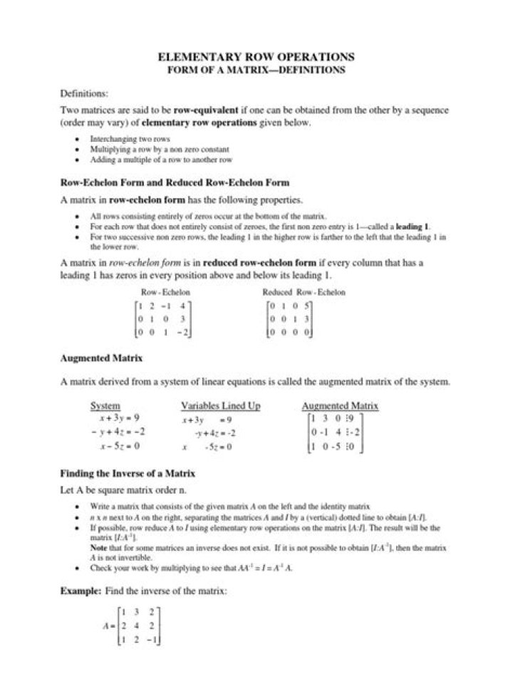 Proof of elementary row operations for matrices?