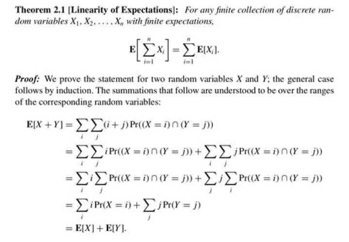 Proof of linearity for expectation given random variables are dependent