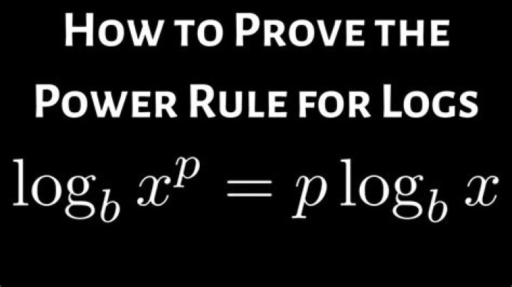 Proof of logarithm power change