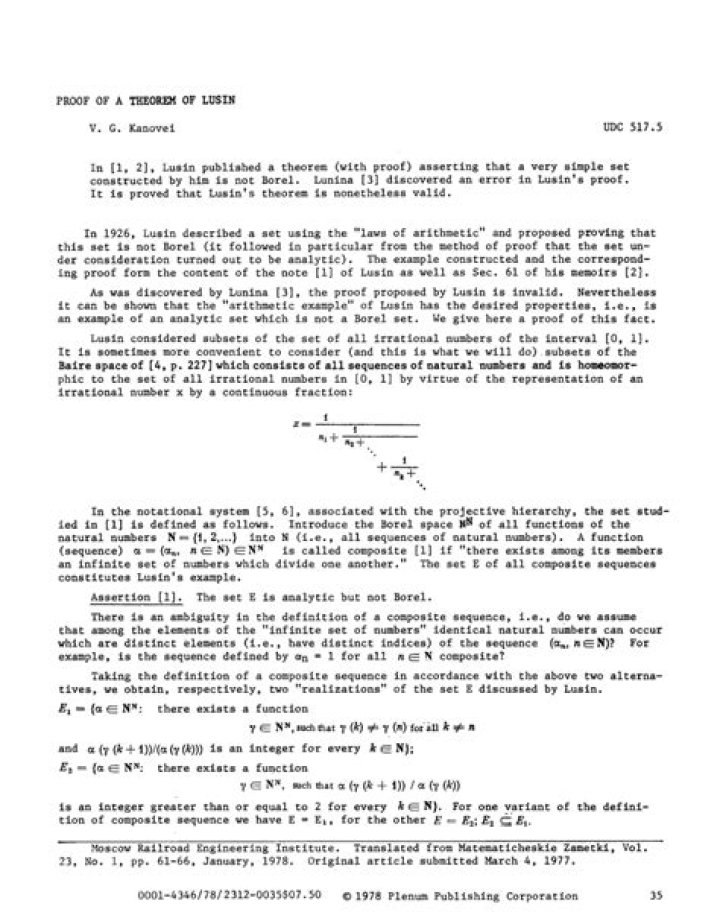 Proof of Lusin's Theorem