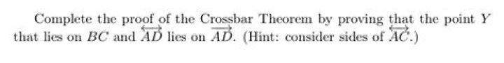 Proof of the Crossbar theorem