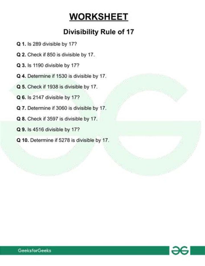 Proof of the divisibility rule of 17.