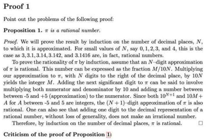 Proof that $\pi$ is rational