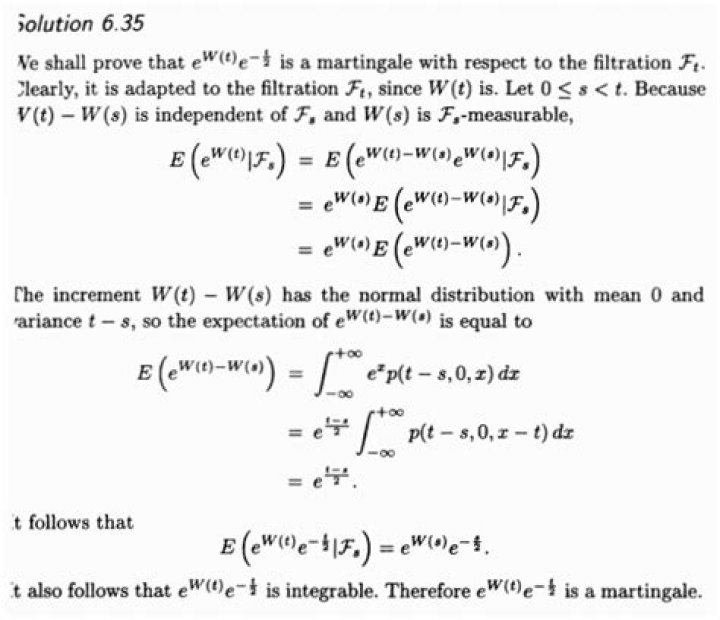 Proof that the exponential martingale is a Brownian Motion