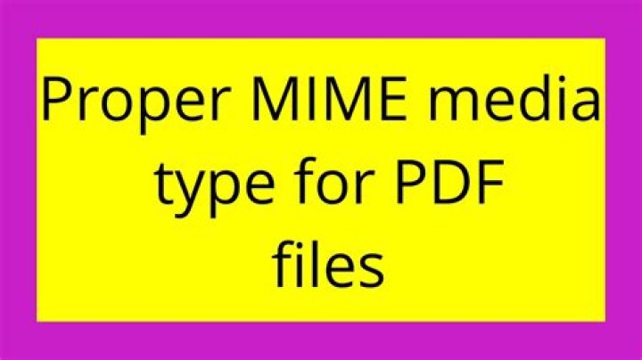 Proper MIME media type for PDF files
