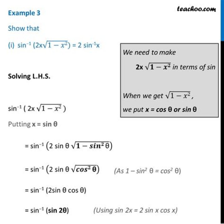 Prove that $2\sin^{-1}\sqrt x - \sin^{-1}(2x-1) = \frac{\pi}{2}$.