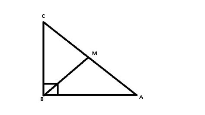 Proving that the median to the hypotenuse of a right triangle is equal to half of the hypotenuse