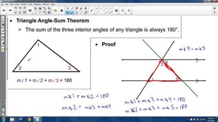 Proving triangle sum theorem and parallel lines and corresponding angles