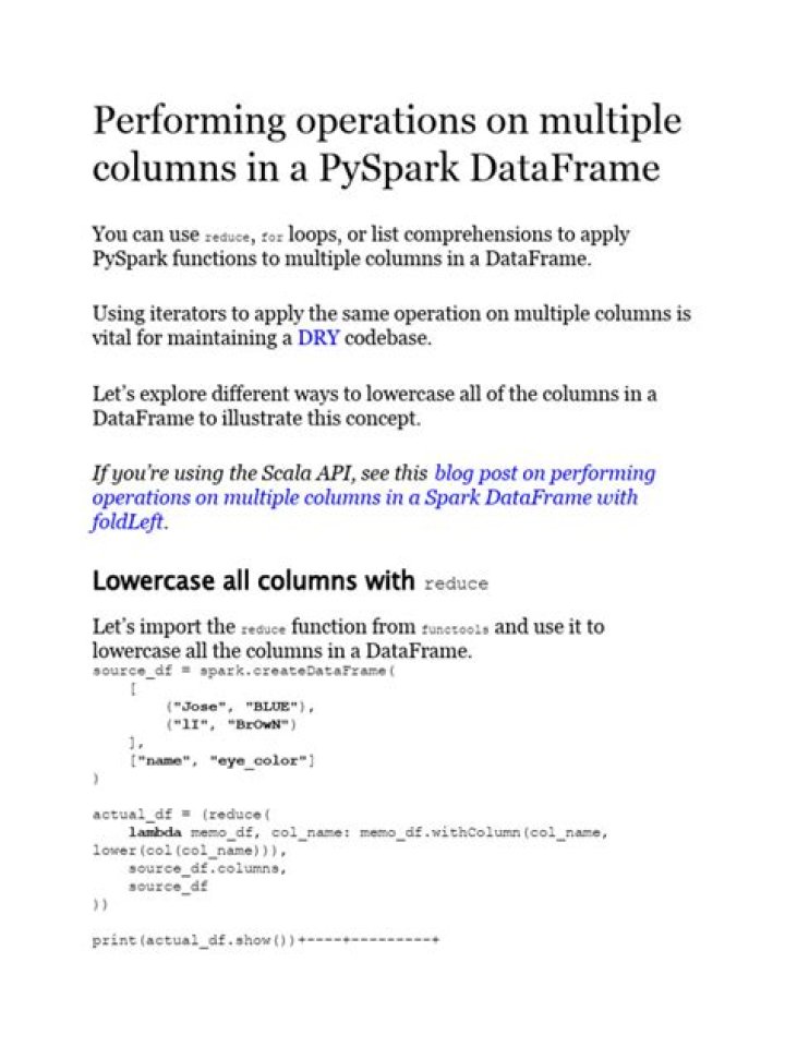 Pyspark - Aggregation on multiple columns