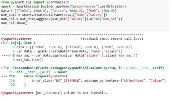 Pyspark Unsupported literal type class java.util.ArrayList [duplicate]